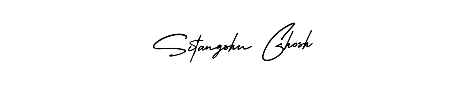 Create a beautiful signature design for name Sitangshu Ghosh. With this signature (AmerikaSignatureDemo-Regular) fonts, you can make a handwritten signature for free. Sitangshu Ghosh signature style 3 images and pictures png