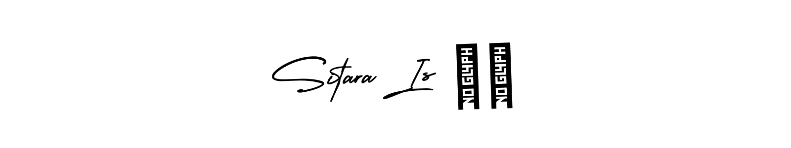 The best way (AmerikaSignatureDemo-Regular) to make a short signature is to pick only two or three words in your name. The name Sitara Is ❤️ include a total of six letters. For converting this name. Sitara Is ❤️ signature style 3 images and pictures png