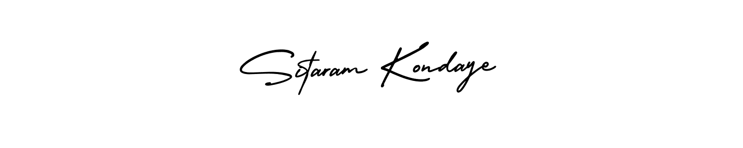 It looks lik you need a new signature style for name Sitaram Kondaye. Design unique handwritten (AmerikaSignatureDemo-Regular) signature with our free signature maker in just a few clicks. Sitaram Kondaye signature style 3 images and pictures png