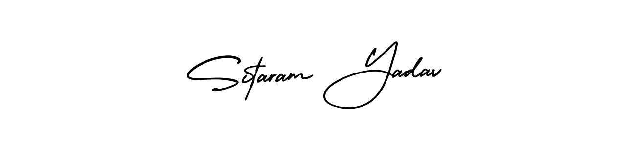 AmerikaSignatureDemo-Regular is a professional signature style that is perfect for those who want to add a touch of class to their signature. It is also a great choice for those who want to make their signature more unique. Get Sitaram Yadav name to fancy signature for free. Sitaram Yadav signature style 3 images and pictures png