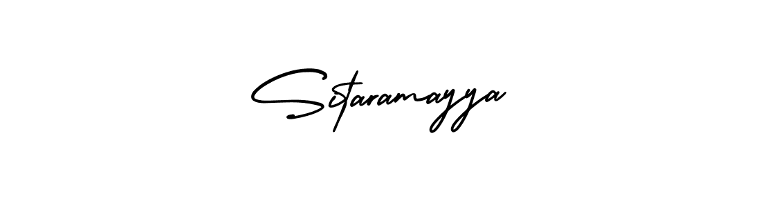 Create a beautiful signature design for name Sitaramayya. With this signature (AmerikaSignatureDemo-Regular) fonts, you can make a handwritten signature for free. Sitaramayya signature style 3 images and pictures png