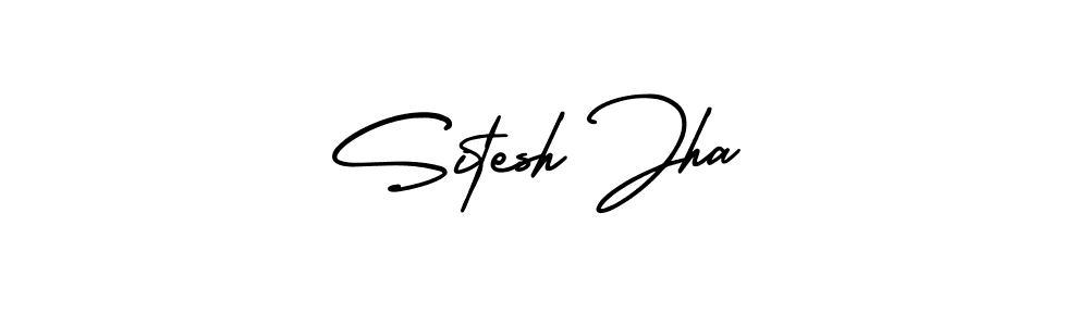 How to Draw Sitesh Jha signature style? AmerikaSignatureDemo-Regular is a latest design signature styles for name Sitesh Jha. Sitesh Jha signature style 3 images and pictures png