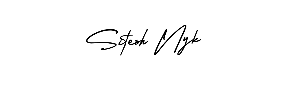 Check out images of Autograph of Sitesh Nyk name. Actor Sitesh Nyk Signature Style. AmerikaSignatureDemo-Regular is a professional sign style online. Sitesh Nyk signature style 3 images and pictures png