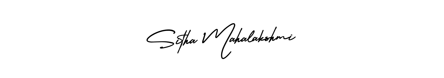Make a beautiful signature design for name Sitha Mahalakshmi. With this signature (AmerikaSignatureDemo-Regular) style, you can create a handwritten signature for free. Sitha Mahalakshmi signature style 3 images and pictures png