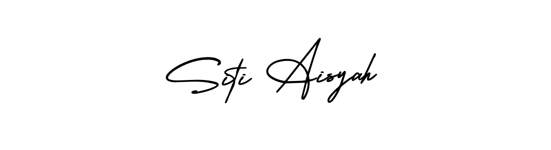 Also You can easily find your signature by using the search form. We will create Siti Aisyah name handwritten signature images for you free of cost using AmerikaSignatureDemo-Regular sign style. Siti Aisyah signature style 3 images and pictures png