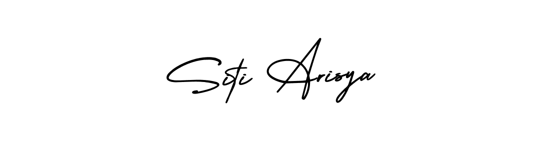 How to Draw Siti Arisya signature style? AmerikaSignatureDemo-Regular is a latest design signature styles for name Siti Arisya. Siti Arisya signature style 3 images and pictures png