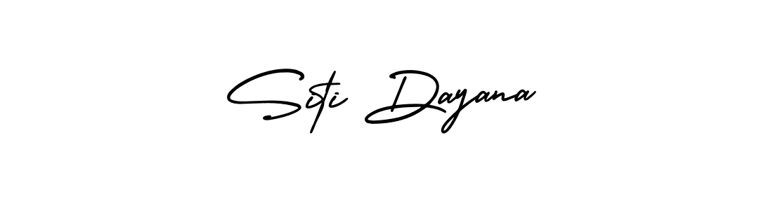 How to make Siti Dayana name signature. Use AmerikaSignatureDemo-Regular style for creating short signs online. This is the latest handwritten sign. Siti Dayana signature style 3 images and pictures png