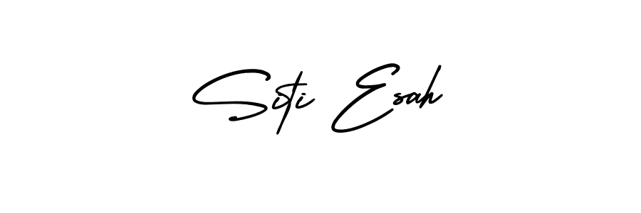 Similarly AmerikaSignatureDemo-Regular is the best handwritten signature design. Signature creator online .You can use it as an online autograph creator for name Siti Esah. Siti Esah signature style 3 images and pictures png