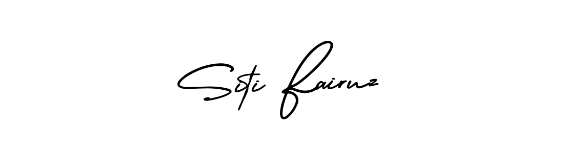 Design your own signature with our free online signature maker. With this signature software, you can create a handwritten (AmerikaSignatureDemo-Regular) signature for name Siti Fairuz. Siti Fairuz signature style 3 images and pictures png