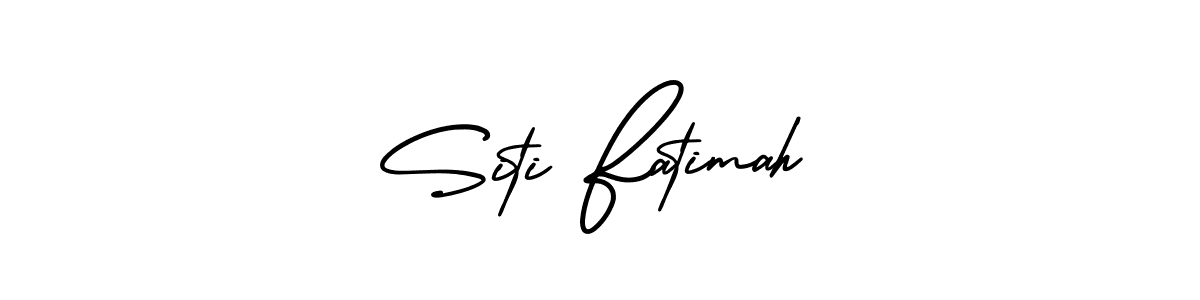 How to make Siti Fatimah signature? AmerikaSignatureDemo-Regular is a professional autograph style. Create handwritten signature for Siti Fatimah name. Siti Fatimah signature style 3 images and pictures png