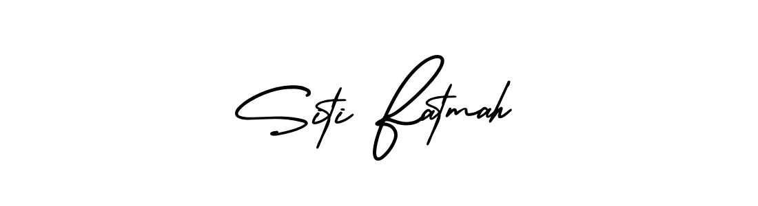 Similarly AmerikaSignatureDemo-Regular is the best handwritten signature design. Signature creator online .You can use it as an online autograph creator for name Siti Fatmah. Siti Fatmah signature style 3 images and pictures png