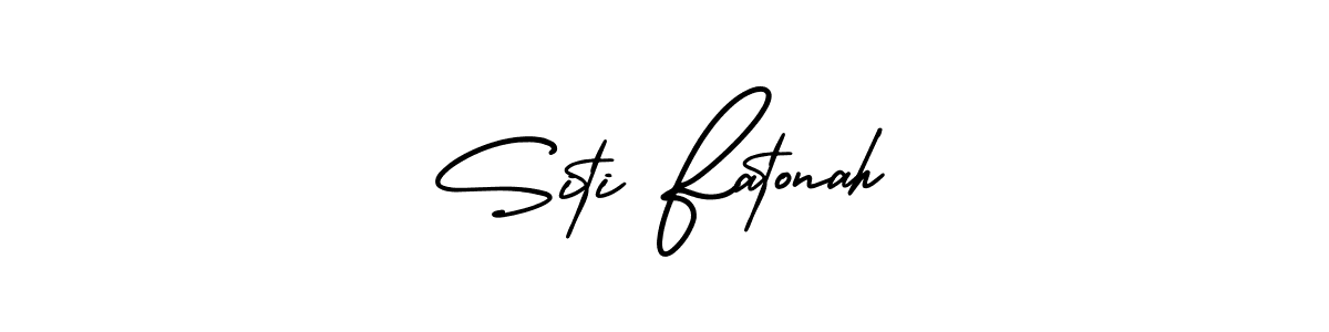 AmerikaSignatureDemo-Regular is a professional signature style that is perfect for those who want to add a touch of class to their signature. It is also a great choice for those who want to make their signature more unique. Get Siti Fatonah name to fancy signature for free. Siti Fatonah signature style 3 images and pictures png