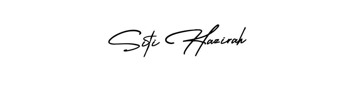 Create a beautiful signature design for name Siti Hazirah. With this signature (AmerikaSignatureDemo-Regular) fonts, you can make a handwritten signature for free. Siti Hazirah signature style 3 images and pictures png