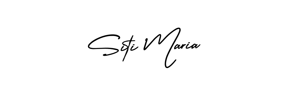 It looks lik you need a new signature style for name Siti Maria. Design unique handwritten (AmerikaSignatureDemo-Regular) signature with our free signature maker in just a few clicks. Siti Maria signature style 3 images and pictures png