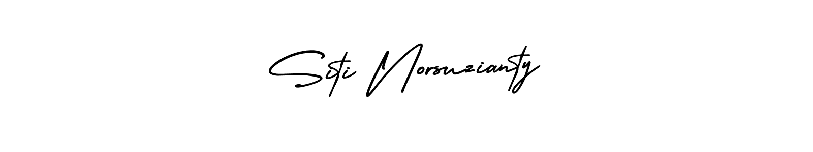 if you are searching for the best signature style for your name Siti Norsuzianty. so please give up your signature search. here we have designed multiple signature styles  using AmerikaSignatureDemo-Regular. Siti Norsuzianty signature style 3 images and pictures png