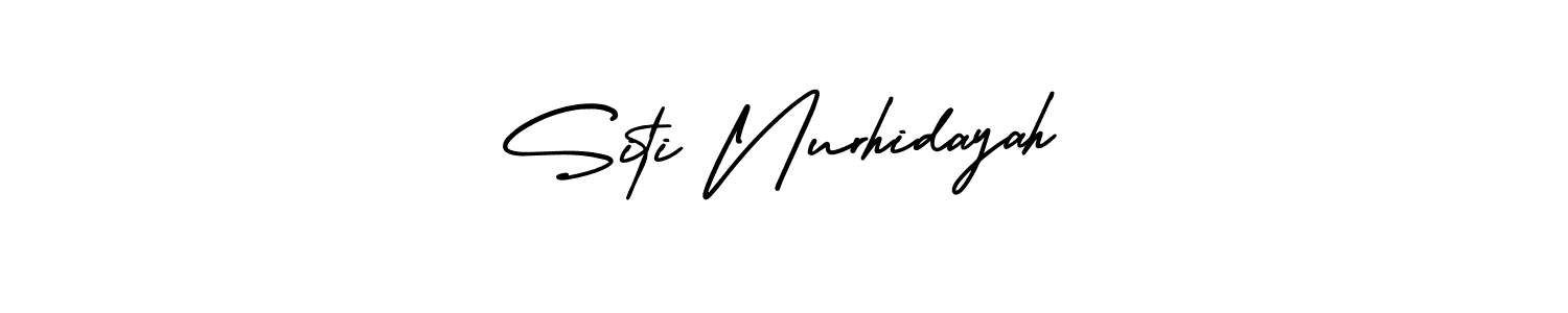 Make a beautiful signature design for name Siti Nurhidayah. Use this online signature maker to create a handwritten signature for free. Siti Nurhidayah signature style 3 images and pictures png