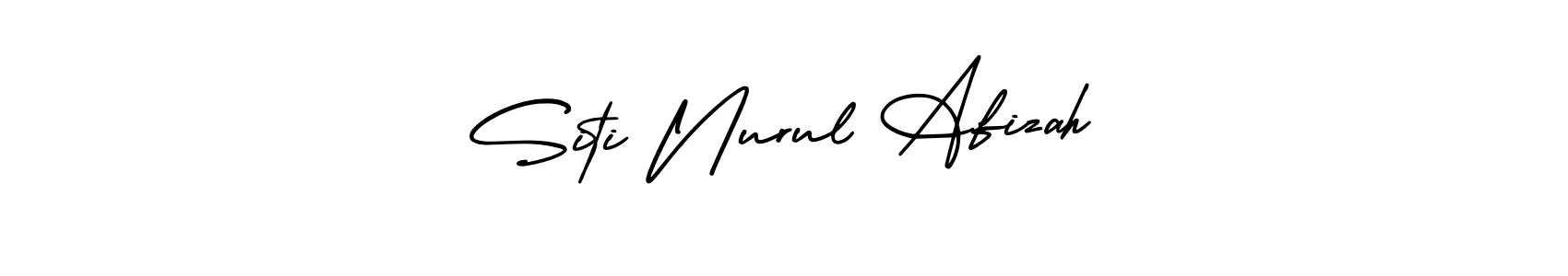 You should practise on your own different ways (AmerikaSignatureDemo-Regular) to write your name (Siti Nurul Afizah) in signature. don't let someone else do it for you. Siti Nurul Afizah signature style 3 images and pictures png