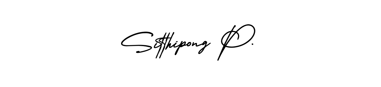 if you are searching for the best signature style for your name Sitthipong P.. so please give up your signature search. here we have designed multiple signature styles  using AmerikaSignatureDemo-Regular. Sitthipong P. signature style 3 images and pictures png