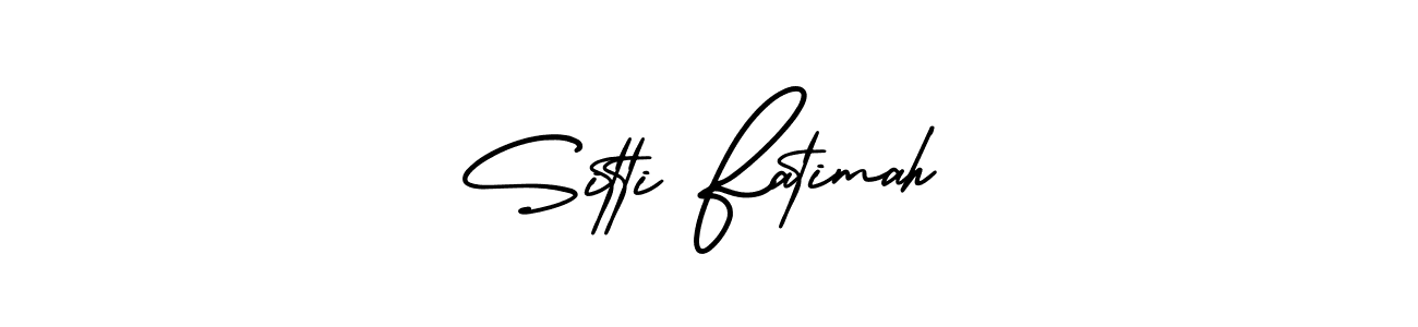 Create a beautiful signature design for name Sitti Fatimah. With this signature (AmerikaSignatureDemo-Regular) fonts, you can make a handwritten signature for free. Sitti Fatimah signature style 3 images and pictures png