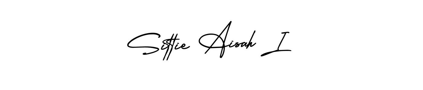 Use a signature maker to create a handwritten signature online. With this signature software, you can design (AmerikaSignatureDemo-Regular) your own signature for name Sittie Aisah I. Sittie Aisah I signature style 3 images and pictures png