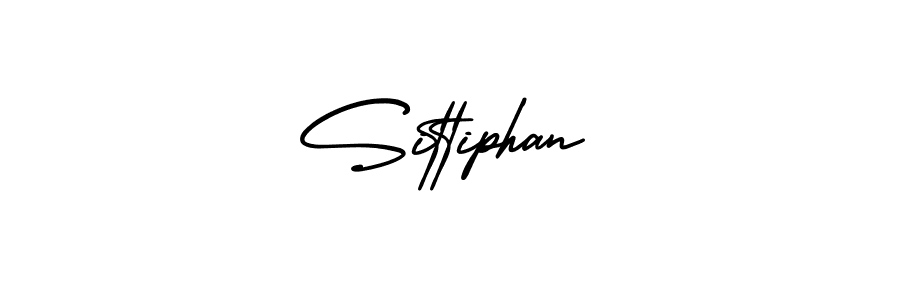 The best way (AmerikaSignatureDemo-Regular) to make a short signature is to pick only two or three words in your name. The name Sittiphan include a total of six letters. For converting this name. Sittiphan signature style 3 images and pictures png