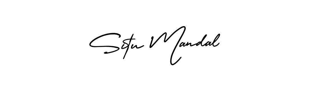 AmerikaSignatureDemo-Regular is a professional signature style that is perfect for those who want to add a touch of class to their signature. It is also a great choice for those who want to make their signature more unique. Get Situ Mandal name to fancy signature for free. Situ Mandal signature style 3 images and pictures png