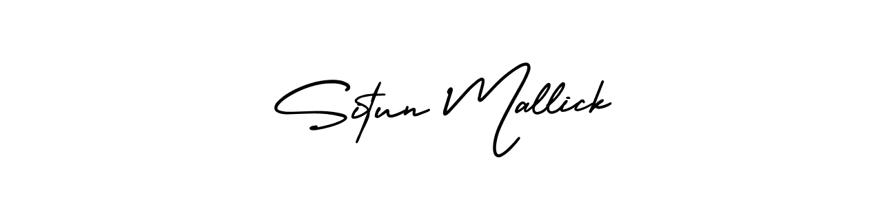 Make a beautiful signature design for name Situn Mallick. With this signature (AmerikaSignatureDemo-Regular) style, you can create a handwritten signature for free. Situn Mallick signature style 3 images and pictures png