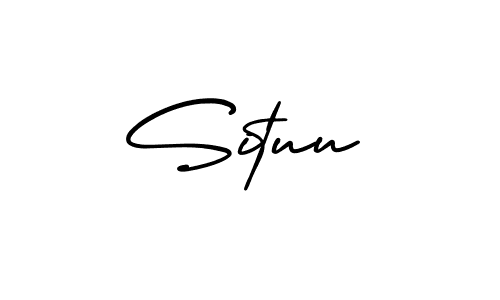The best way (AmerikaSignatureDemo-Regular) to make a short signature is to pick only two or three words in your name. The name Situu include a total of six letters. For converting this name. Situu signature style 3 images and pictures png