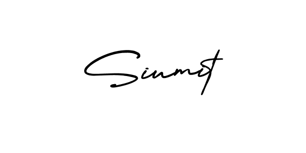 Make a beautiful signature design for name Siumit. With this signature (AmerikaSignatureDemo-Regular) style, you can create a handwritten signature for free. Siumit signature style 3 images and pictures png