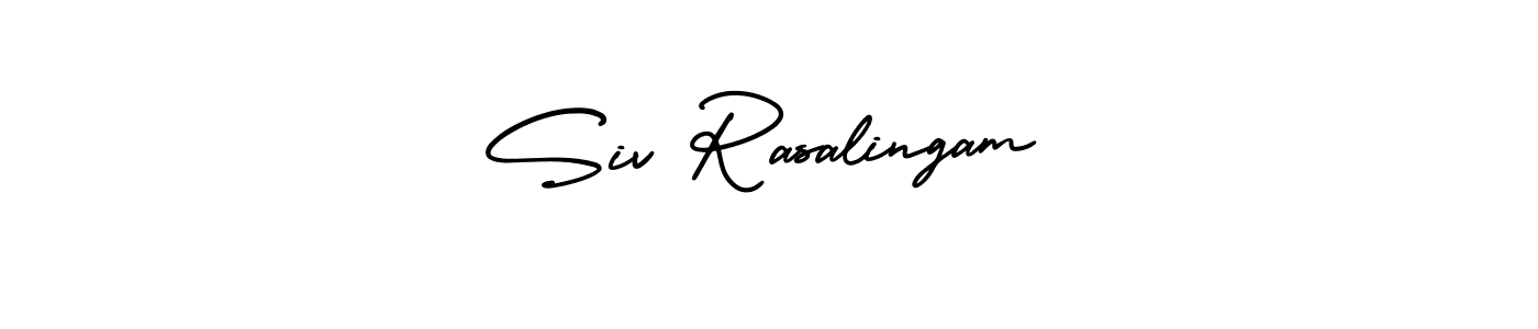 How to make Siv Rasalingam name signature. Use AmerikaSignatureDemo-Regular style for creating short signs online. This is the latest handwritten sign. Siv Rasalingam signature style 3 images and pictures png