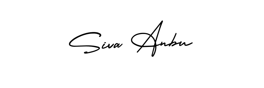 Siva Anbu stylish signature style. Best Handwritten Sign (AmerikaSignatureDemo-Regular) for my name. Handwritten Signature Collection Ideas for my name Siva Anbu. Siva Anbu signature style 3 images and pictures png