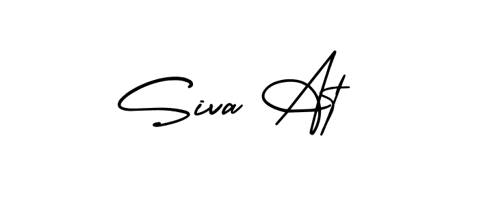 Make a beautiful signature design for name Siva At. With this signature (AmerikaSignatureDemo-Regular) style, you can create a handwritten signature for free. Siva At signature style 3 images and pictures png