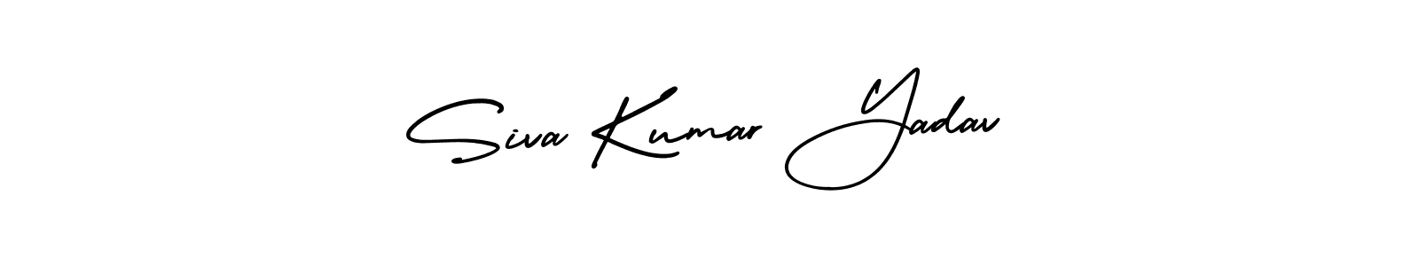 The best way (AmerikaSignatureDemo-Regular) to make a short signature is to pick only two or three words in your name. The name Siva Kumar Yadav include a total of six letters. For converting this name. Siva Kumar Yadav signature style 3 images and pictures png