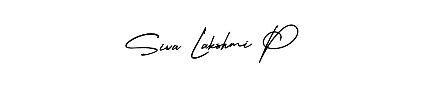 How to make Siva Lakshmi P signature? AmerikaSignatureDemo-Regular is a professional autograph style. Create handwritten signature for Siva Lakshmi P name. Siva Lakshmi P signature style 3 images and pictures png