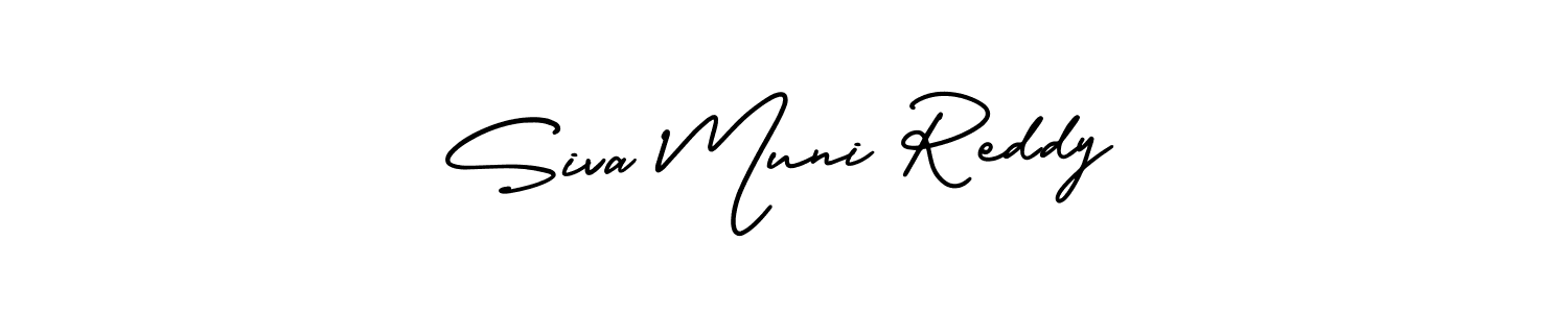 This is the best signature style for the Siva Muni Reddy name. Also you like these signature font (AmerikaSignatureDemo-Regular). Mix name signature. Siva Muni Reddy signature style 3 images and pictures png