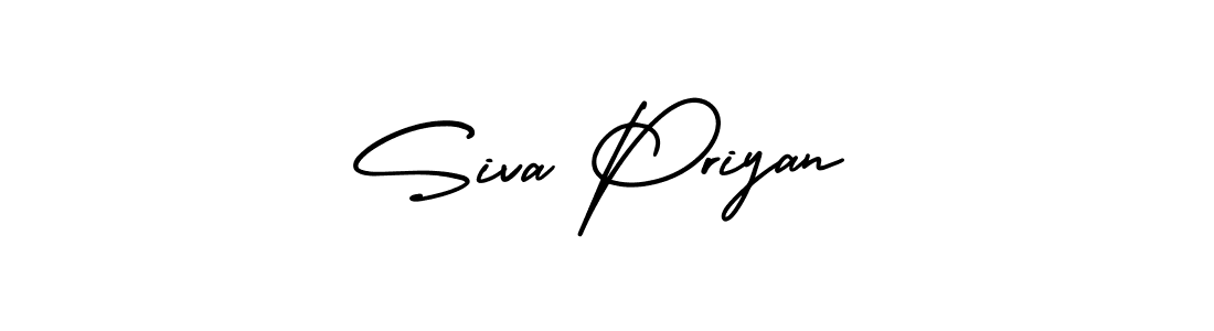 The best way (AmerikaSignatureDemo-Regular) to make a short signature is to pick only two or three words in your name. The name Siva Priyan include a total of six letters. For converting this name. Siva Priyan signature style 3 images and pictures png