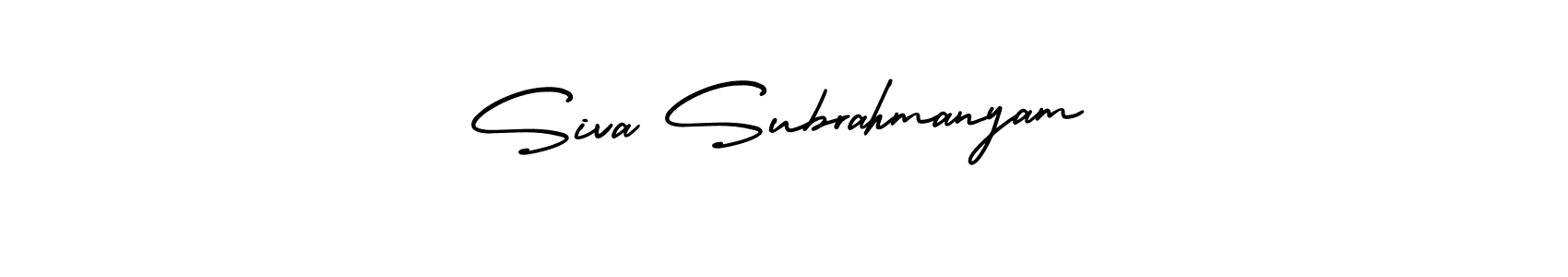 How to make Siva Subrahmanyam signature? AmerikaSignatureDemo-Regular is a professional autograph style. Create handwritten signature for Siva Subrahmanyam name. Siva Subrahmanyam signature style 3 images and pictures png