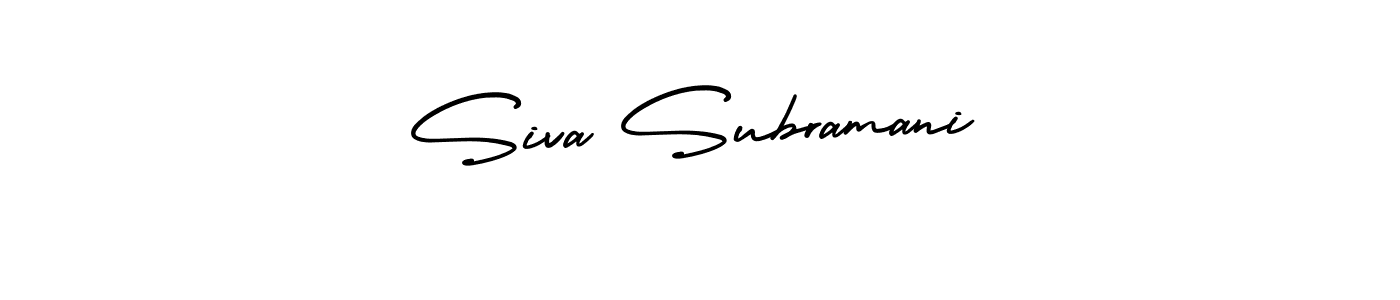 It looks lik you need a new signature style for name Siva Subramani. Design unique handwritten (AmerikaSignatureDemo-Regular) signature with our free signature maker in just a few clicks. Siva Subramani signature style 3 images and pictures png