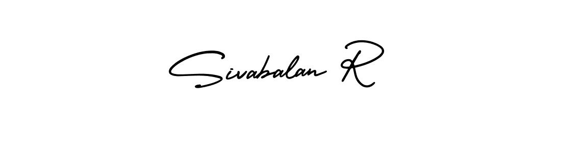 Sivabalan R stylish signature style. Best Handwritten Sign (AmerikaSignatureDemo-Regular) for my name. Handwritten Signature Collection Ideas for my name Sivabalan R. Sivabalan R signature style 3 images and pictures png