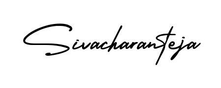 A classic penmanship look for Sivacharanteja. The AmerikaSignatureDemo-Regular font brings timeless elegance and confidence to every signed document. Sivacharanteja signature style 3 images and pictures png