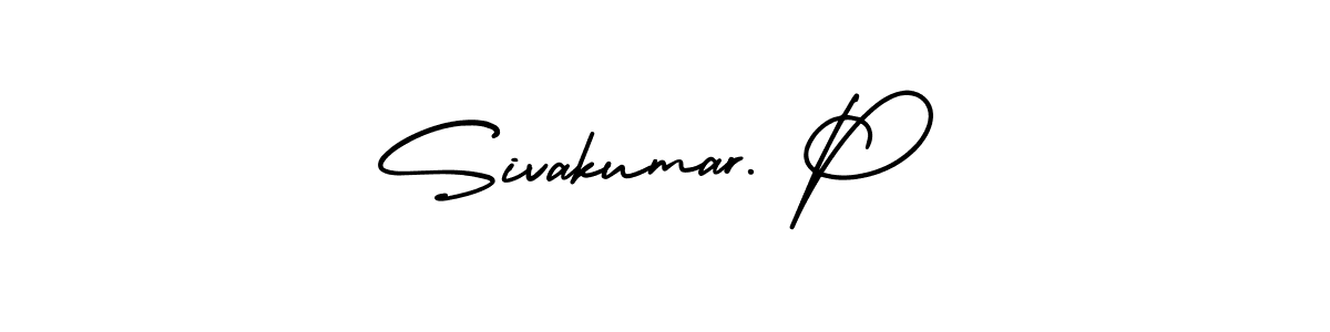 AmerikaSignatureDemo-Regular is a professional signature style that is perfect for those who want to add a touch of class to their signature. It is also a great choice for those who want to make their signature more unique. Get Sivakumar. P name to fancy signature for free. Sivakumar. P signature style 3 images and pictures png