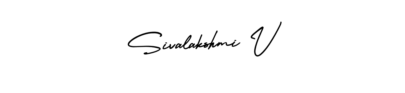 if you are searching for the best signature style for your name Sivalakshmi V. so please give up your signature search. here we have designed multiple signature styles  using AmerikaSignatureDemo-Regular. Sivalakshmi V signature style 3 images and pictures png