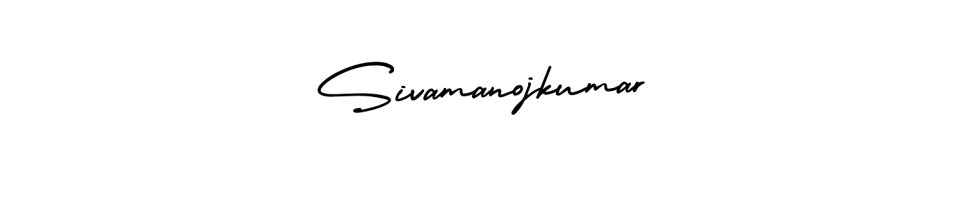 You should practise on your own different ways (AmerikaSignatureDemo-Regular) to write your name (Sivamanojkumar) in signature. don't let someone else do it for you. Sivamanojkumar signature style 3 images and pictures png