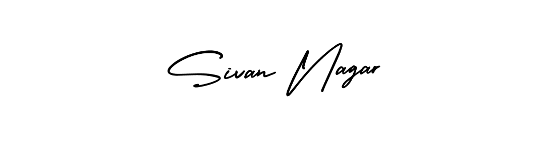 How to make Sivan Nagar signature? AmerikaSignatureDemo-Regular is a professional autograph style. Create handwritten signature for Sivan Nagar name. Sivan Nagar signature style 3 images and pictures png