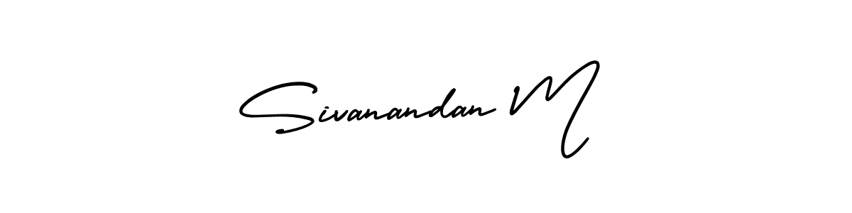 The best way (AmerikaSignatureDemo-Regular) to make a short signature is to pick only two or three words in your name. The name Sivanandan M include a total of six letters. For converting this name. Sivanandan M signature style 3 images and pictures png