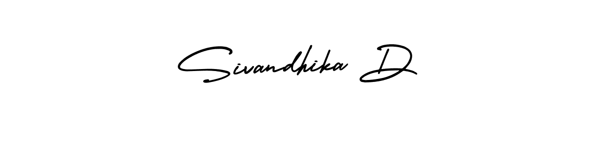 Sivandhika D stylish signature style. Best Handwritten Sign (AmerikaSignatureDemo-Regular) for my name. Handwritten Signature Collection Ideas for my name Sivandhika D. Sivandhika D signature style 3 images and pictures png