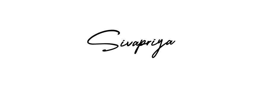 The best way (AmerikaSignatureDemo-Regular) to make a short signature is to pick only two or three words in your name. The name Sivapriya include a total of six letters. For converting this name. Sivapriya signature style 3 images and pictures png