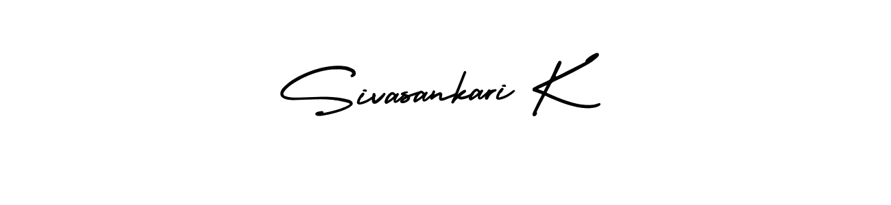 Make a beautiful signature design for name Sivasankari K. With this signature (AmerikaSignatureDemo-Regular) style, you can create a handwritten signature for free. Sivasankari K signature style 3 images and pictures png