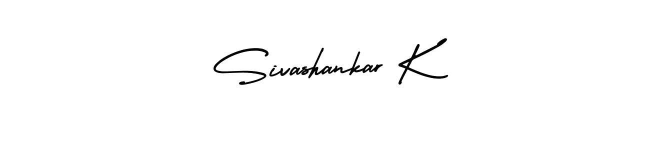This is the best signature style for the Sivashankar K name. Also you like these signature font (AmerikaSignatureDemo-Regular). Mix name signature. Sivashankar K signature style 3 images and pictures png