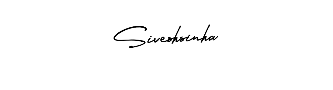 How to make Siveshsinha name signature. Use AmerikaSignatureDemo-Regular style for creating short signs online. This is the latest handwritten sign. Siveshsinha signature style 3 images and pictures png